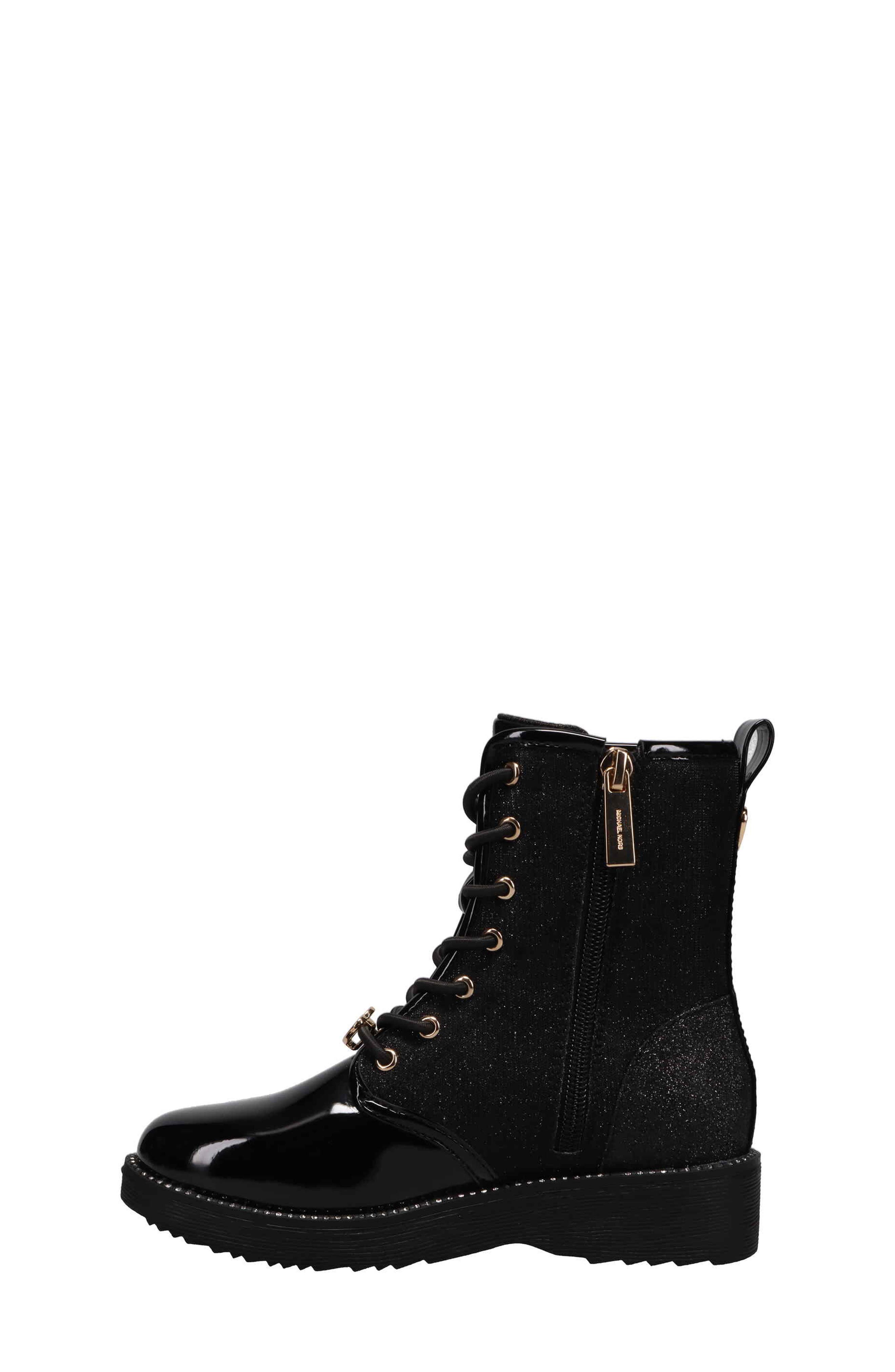 MICHAEL Michael Kors Haskellheart Faux Patent Leather Boot, Alternate, color, 