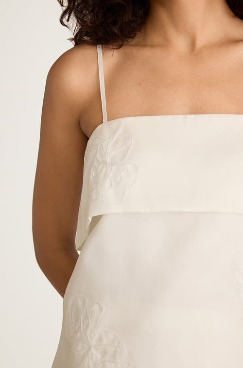 REBECCA TAYLOR REBECCA TAYLOR APPLIQUE FLANGE TANK