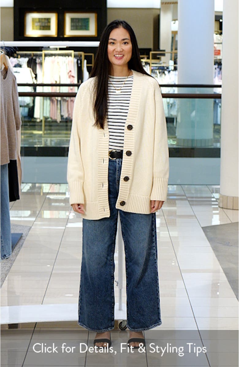 Oversized Cotton Cardigan, sales video thumbnail