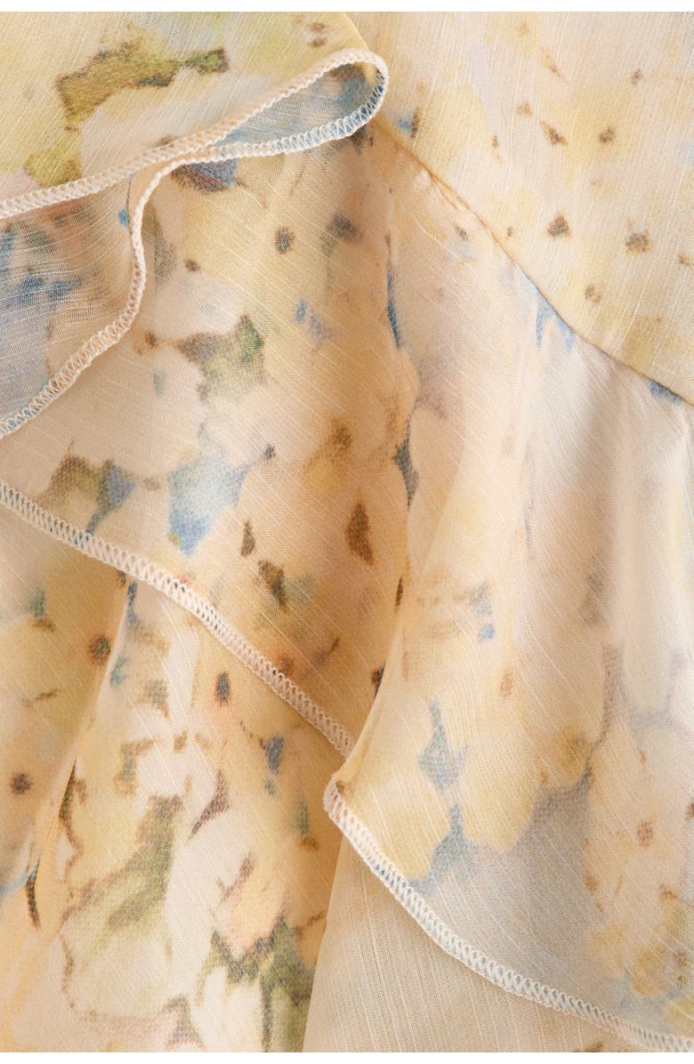 H&M Flounce-trimmed Skirt, Alternate, color, 