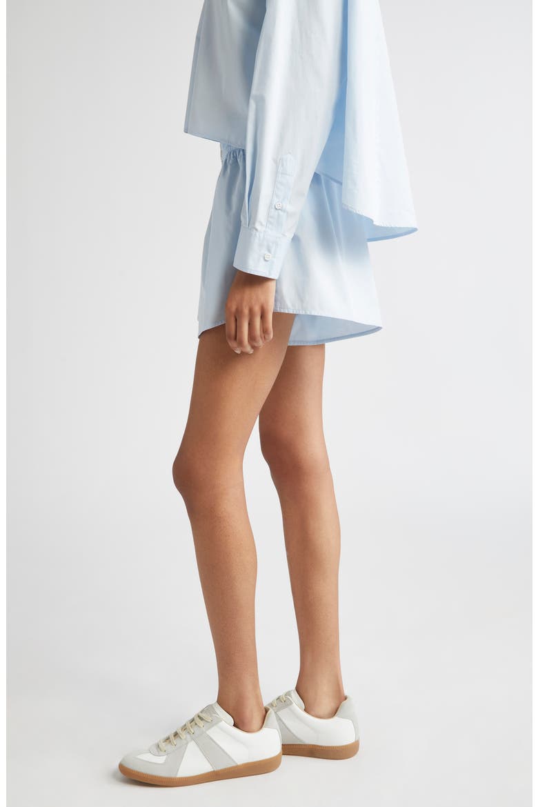 Cotton Poplin Wide Leg Shorts, Alternate, color, LIGHT BLUE