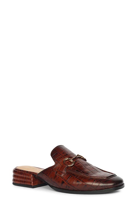 Savannah Croc Embossed Mule (Women)