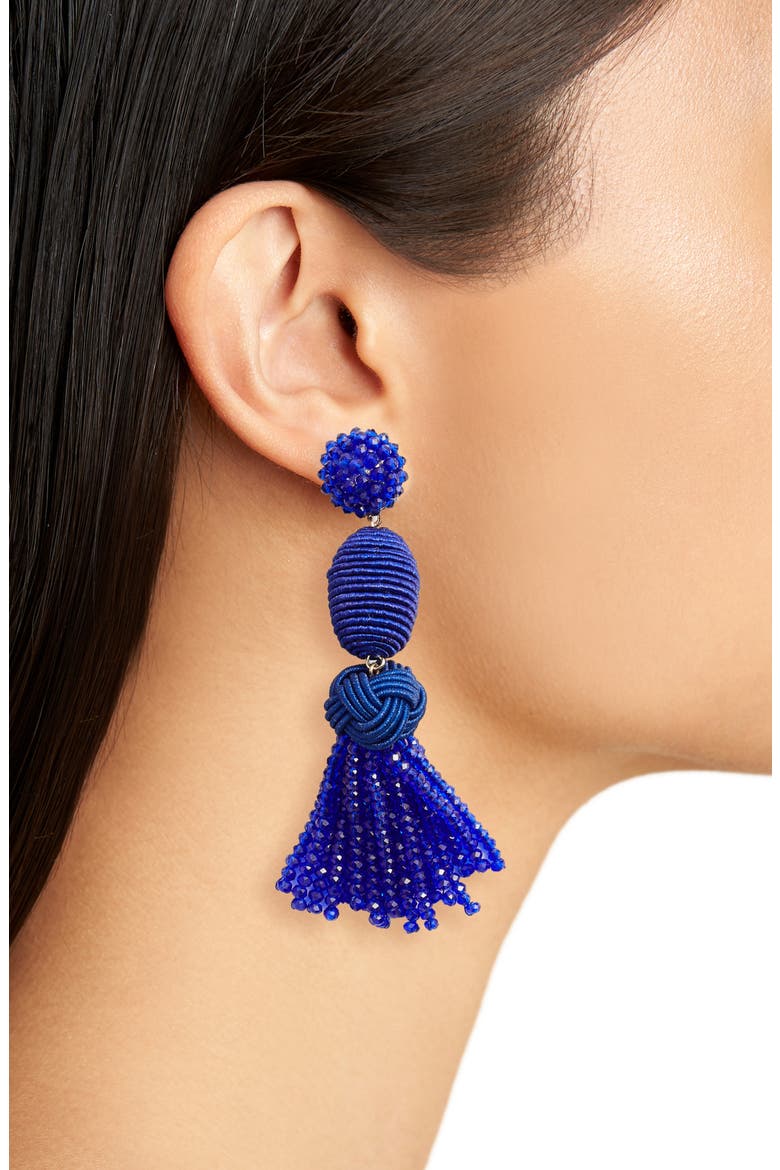 Amina Drop Earrings, Alternate, color, BRIGHT BLUE