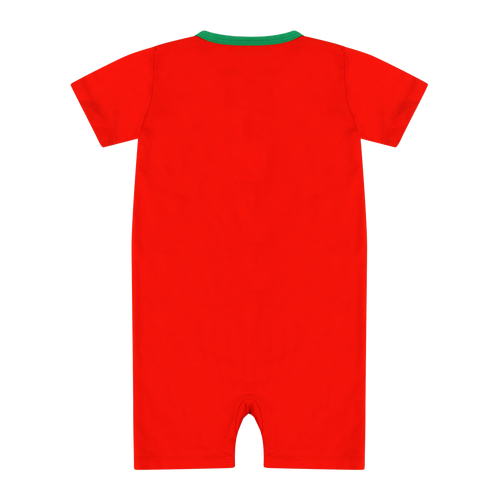Mixed Up Clothing Suave Baby Romper In Red Alert