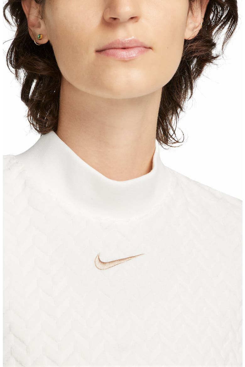 Sportswear Everyday Modern Mock Neck Top, Alternate, color, SAIL/ HEMP