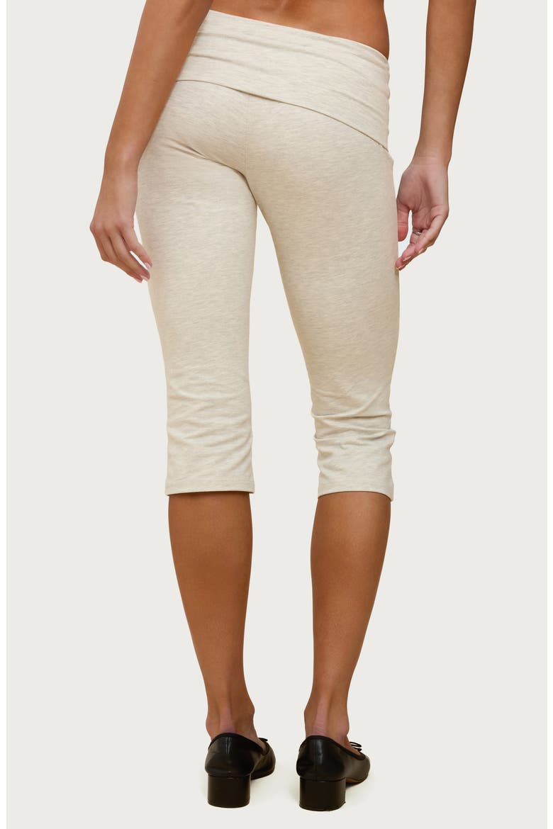 Rocio Foldover Capri Pants, Alternate, color, LIGHT-GRAY-MELANGE