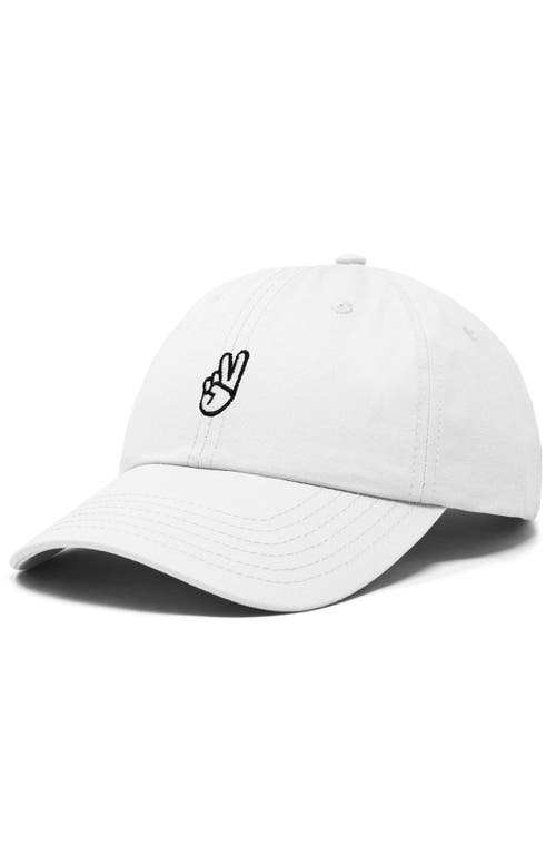 DALIX DALIX PEACE SIGN EMBROIDERED DAD HAT 