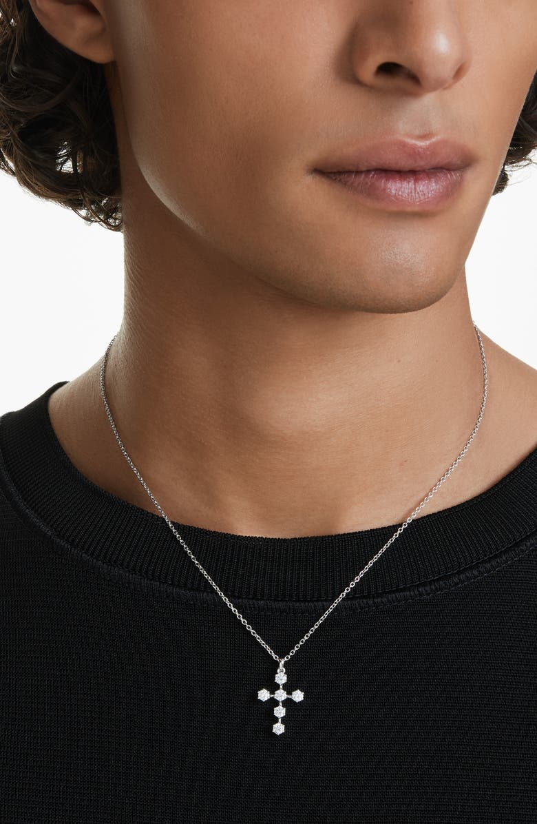 Swarovski Insigne Cross Pendant Necklace, Alternate, color,