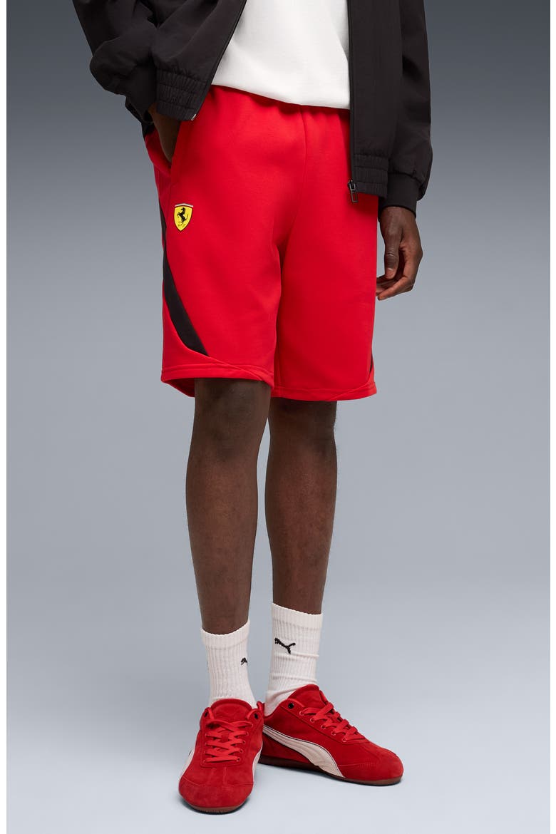 Scuderia Ferrari Motosport 1 Sweat Shorts, Alternate, color, ROSSO CORSA