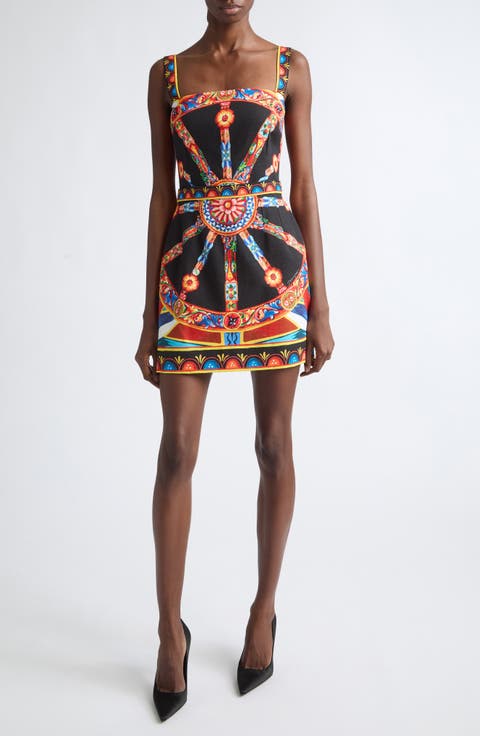 Carretto Canvas Minidress