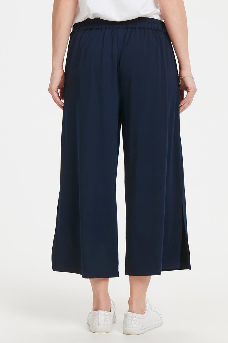 Malli Casual Cropped High Waist Trousers, Alternate, color, Midnight Marine