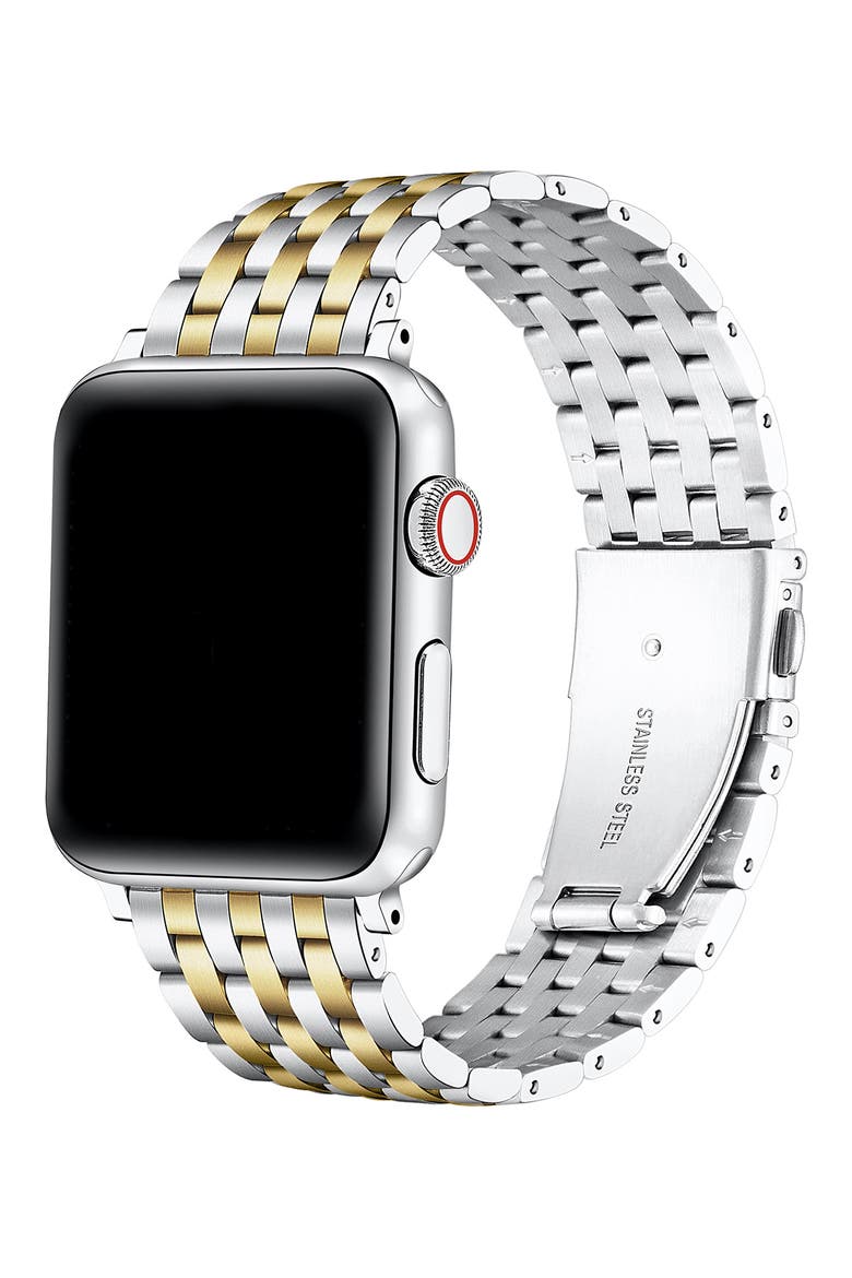 Remy Stainless Steel Apple Watch® Watchband, Alternate, color, SILVER/ GOLD