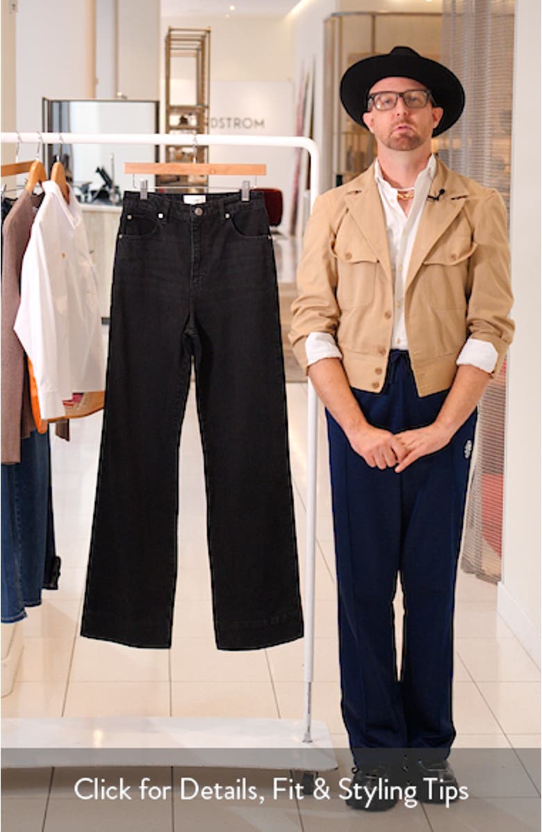 The Streamline High Waist Wide Leg Jeans, sales video thumbnail
