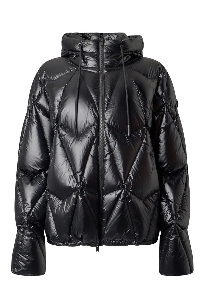 Iceberg Quilt Down Puffer Jacket, Alternate, color, BLACK