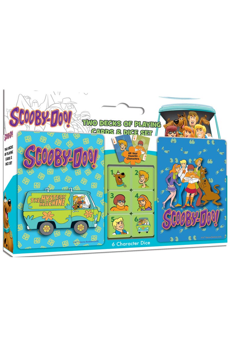 Scooby Doo 2-pack Playing Cards & Dice, Main, color, Multicolor