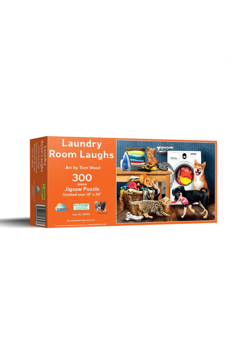 Laundry Room Laughs 300 piece Jigsaw Puzzle for Adults, Main, color, Multicolor