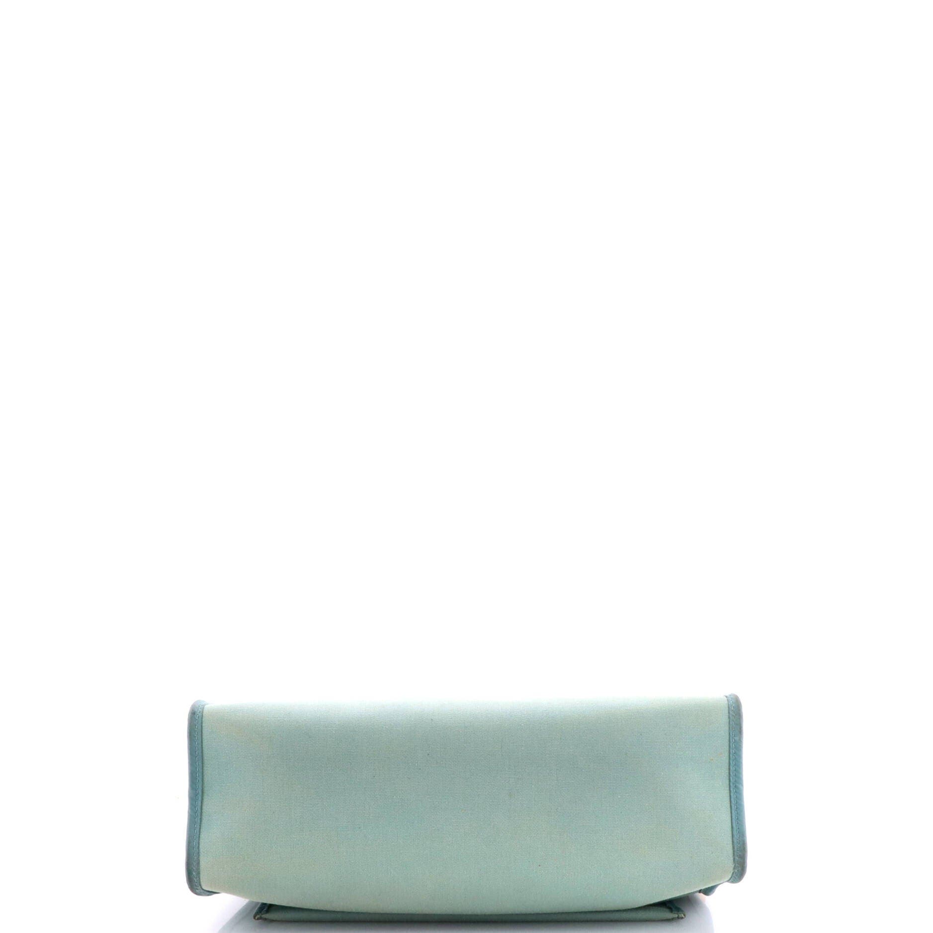 Herbag Zip Leather and Toile 31, Alternate, color, Blue