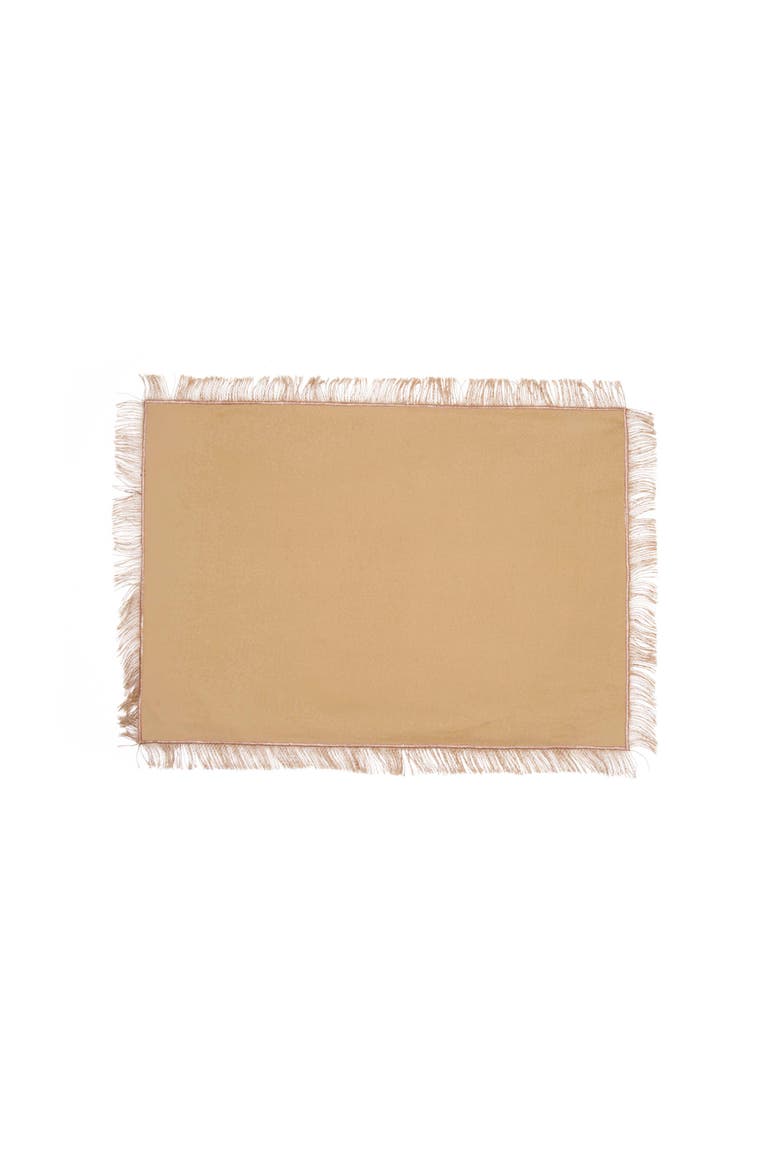 Easter Burlap Bunny Placemat, Alternate, color, Brown