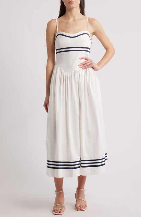 MOON RIVER Sleeveless Midi Dress