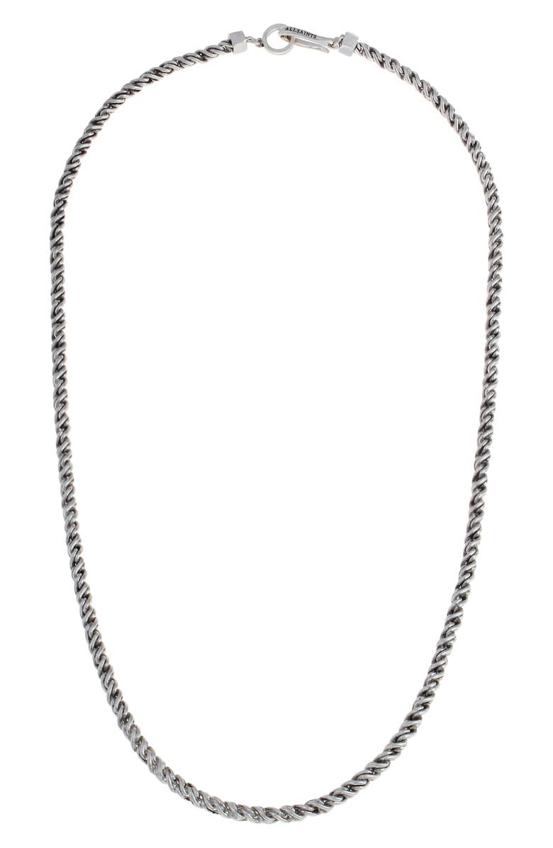 AllSaints Men's Rope Chain Necklace, Alternate, color, 