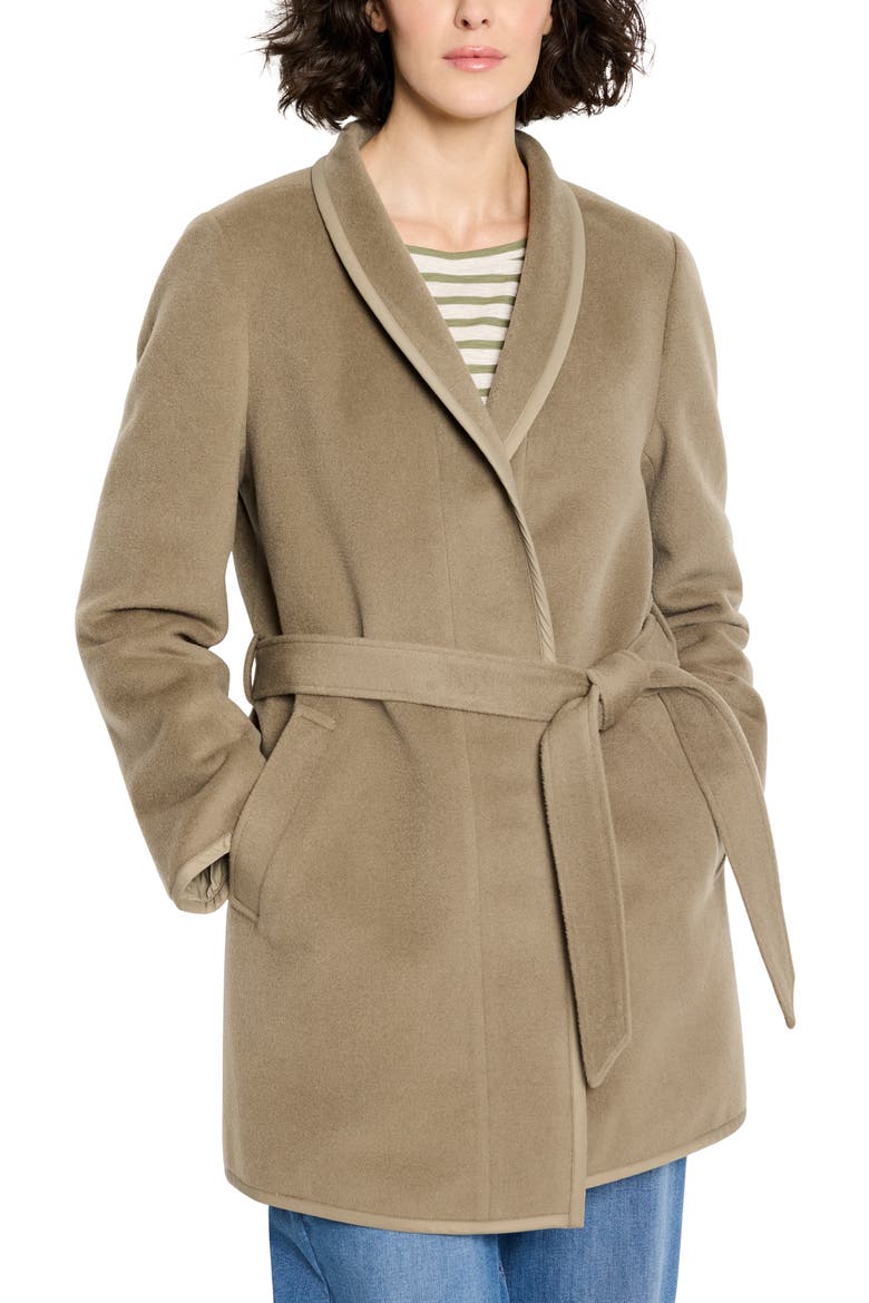 Reversible Belted Coat, Alternate, color, PEWTER