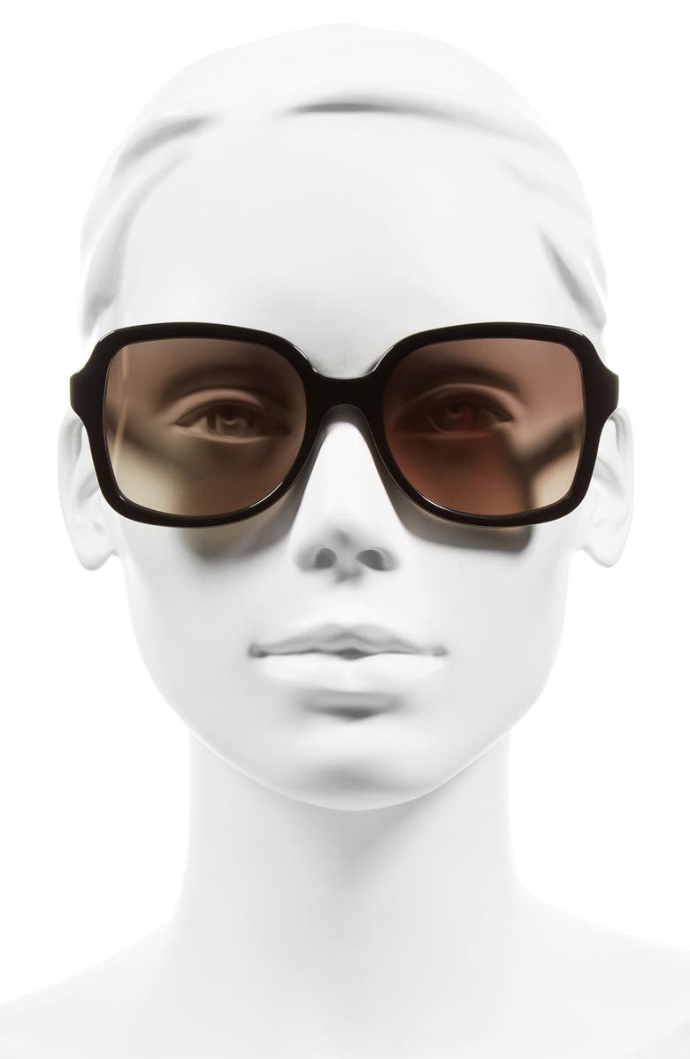 Tory Burch 55mm Square Sunglasses, Alternate, color, 