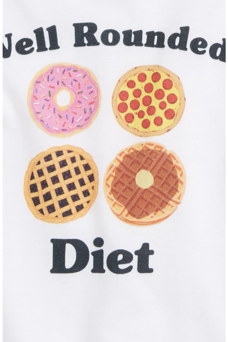 Well Rounded Diet Tee, Alternate, color, WHITE