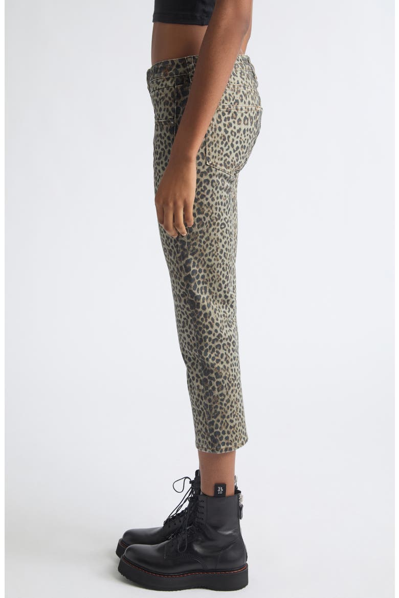Boy Straight Ankle Jeans, Alternate, color, CLASSIC CHEETAH BROWN