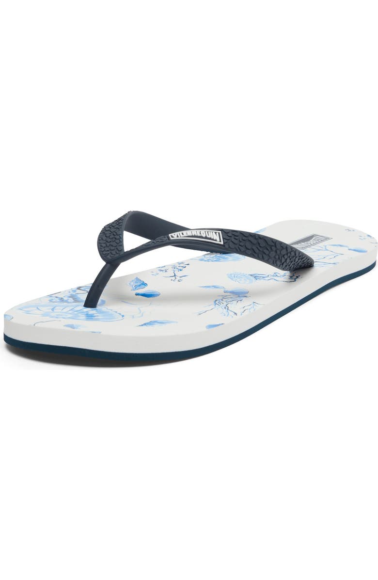 Vilebrequin Flip Flops Medusa and Shells, Alternate, color,