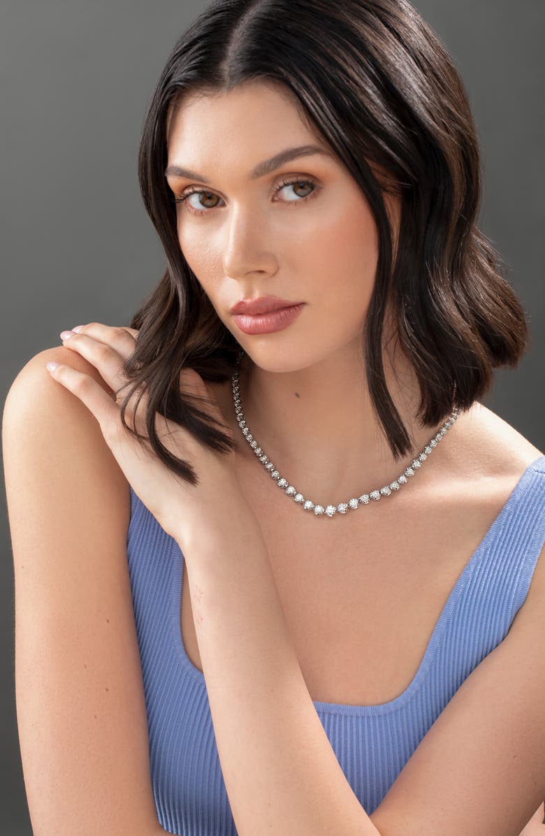 Bony Levy 18K White Gold Diamond Tennis Necklace, Alternate, color, 