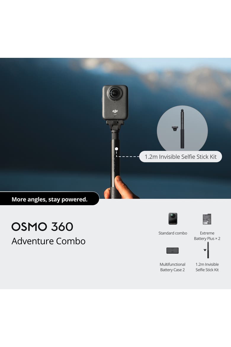 Osmo 360 Adventure Combo, Alternate, color, black