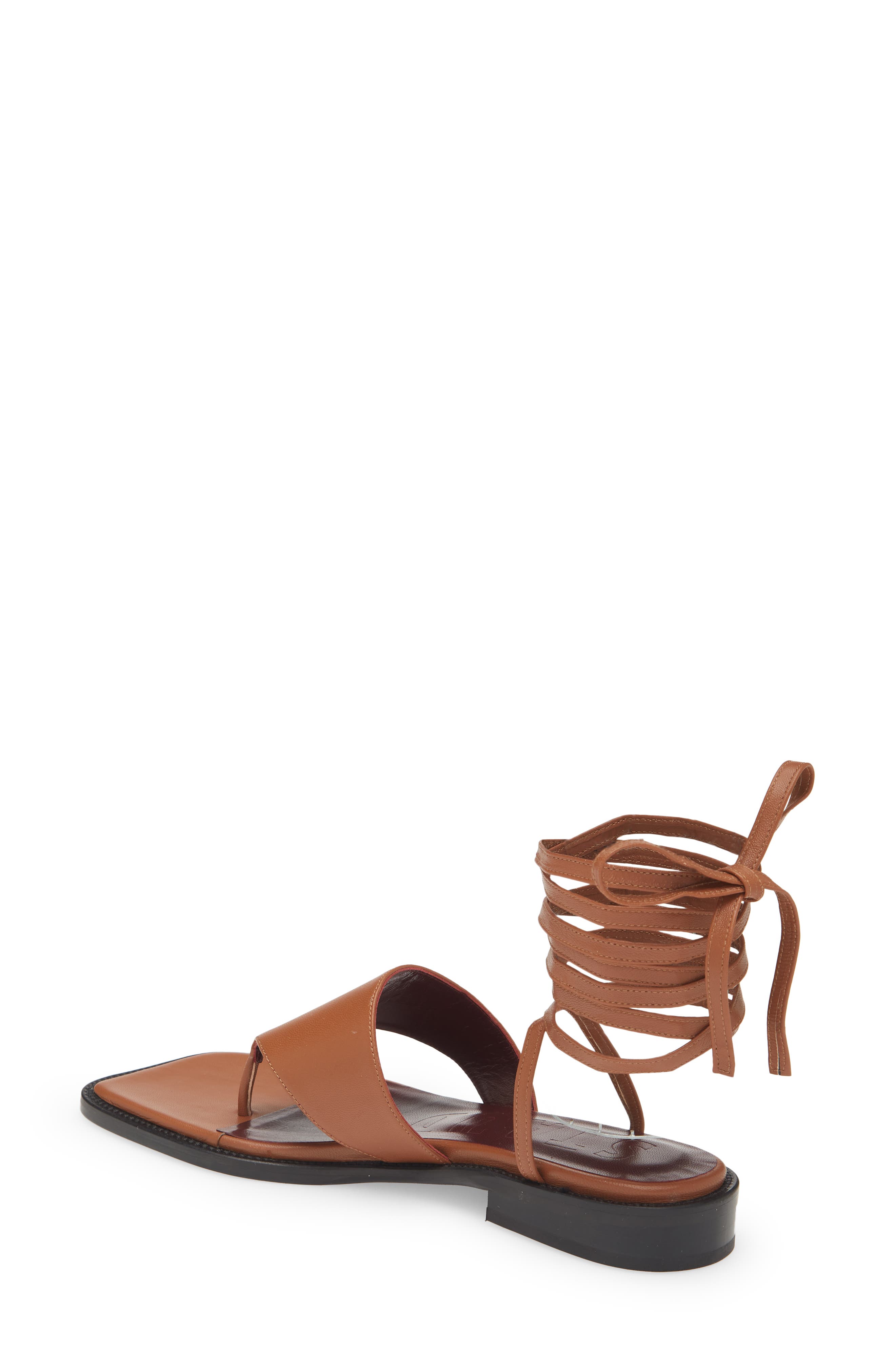 STAUD Alexandre Ankle Wrap Sandal, Alternate, color, Tan
