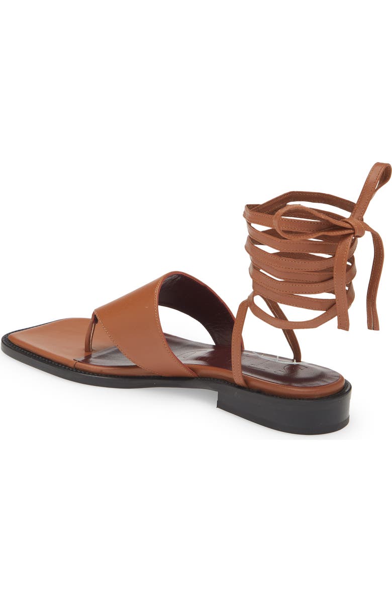 STAUD Alexandre Ankle Wrap Sandal, Alternate, color, Tan