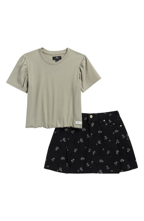 Kids' T-Shirt & Skirt Set