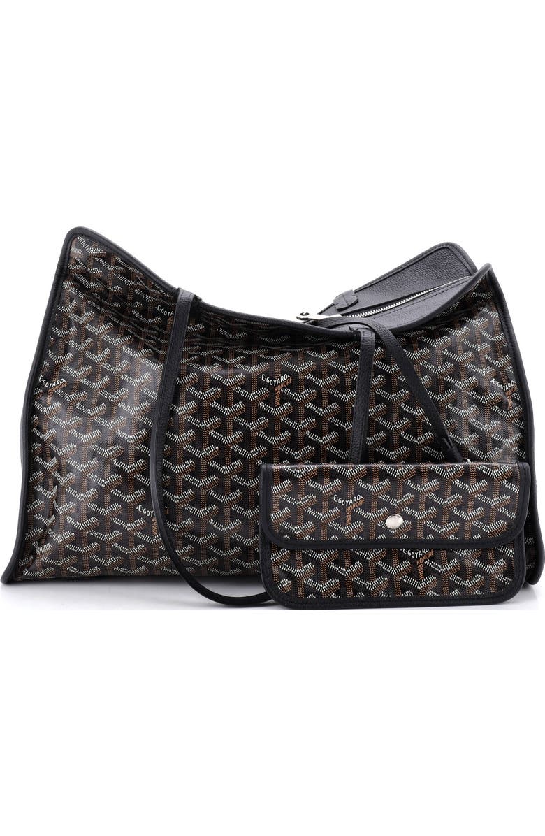 Pre-Owned Goyard Hardy Pet Carrier Coated Canvas PM, Alternate, color, Black