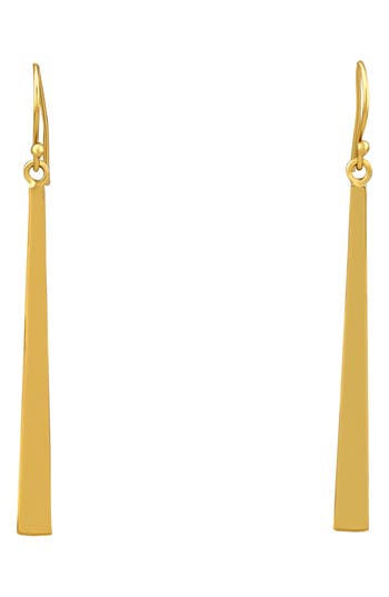 American Exchange 24k Gold Drop Earrings In Gold