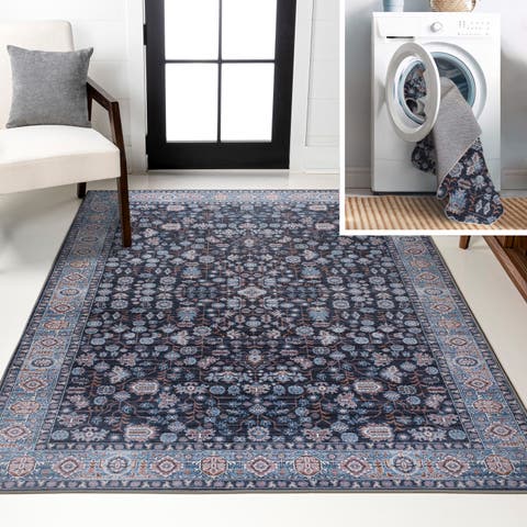Kemer All-Over Persian Machine-Washable Area Rug