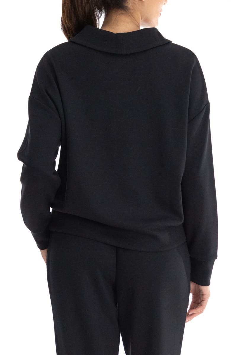 Nanette Lepore Play Half Zip Sweatshirt, Alternate, color, 