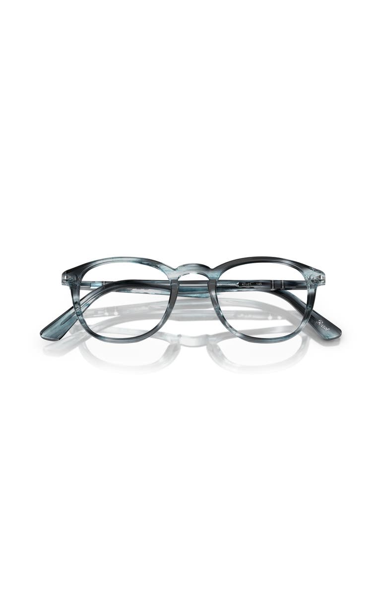 Persol 49mm Round optical glasses, Alternate, color, Grey