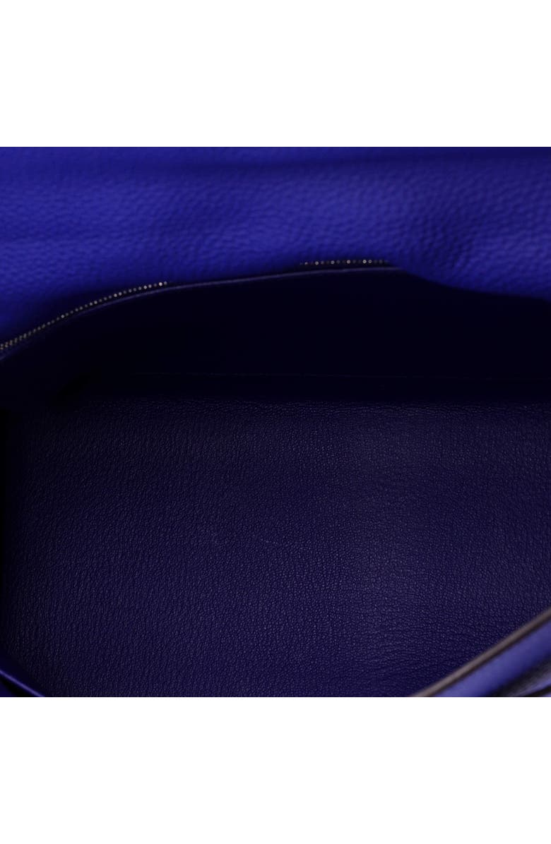 Pre-Owned Hermes Kelly Handbag Blue Togo with Palladium Hardware 32, Alternate, color, Bleu Electrique