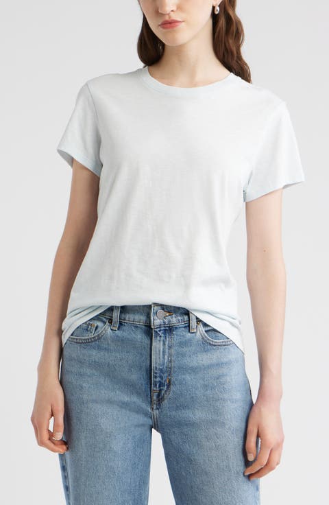 Pima Cotton Slub Crewneck T-Shirt