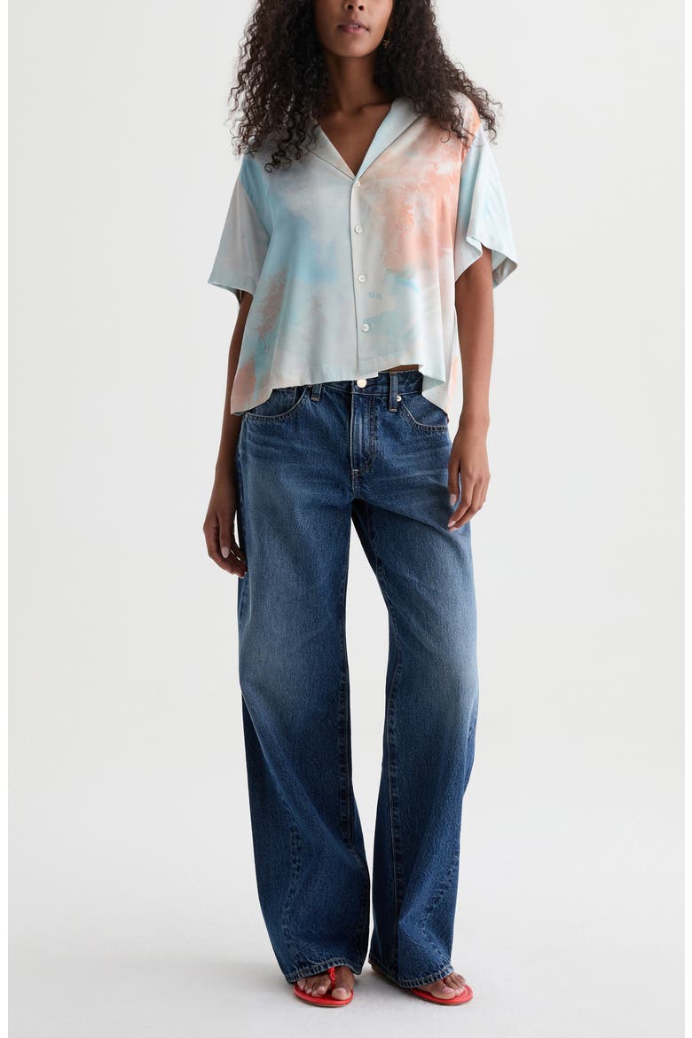 Adria Low Rise Wide Leg Jeans, Alternate, color, CAPACITY