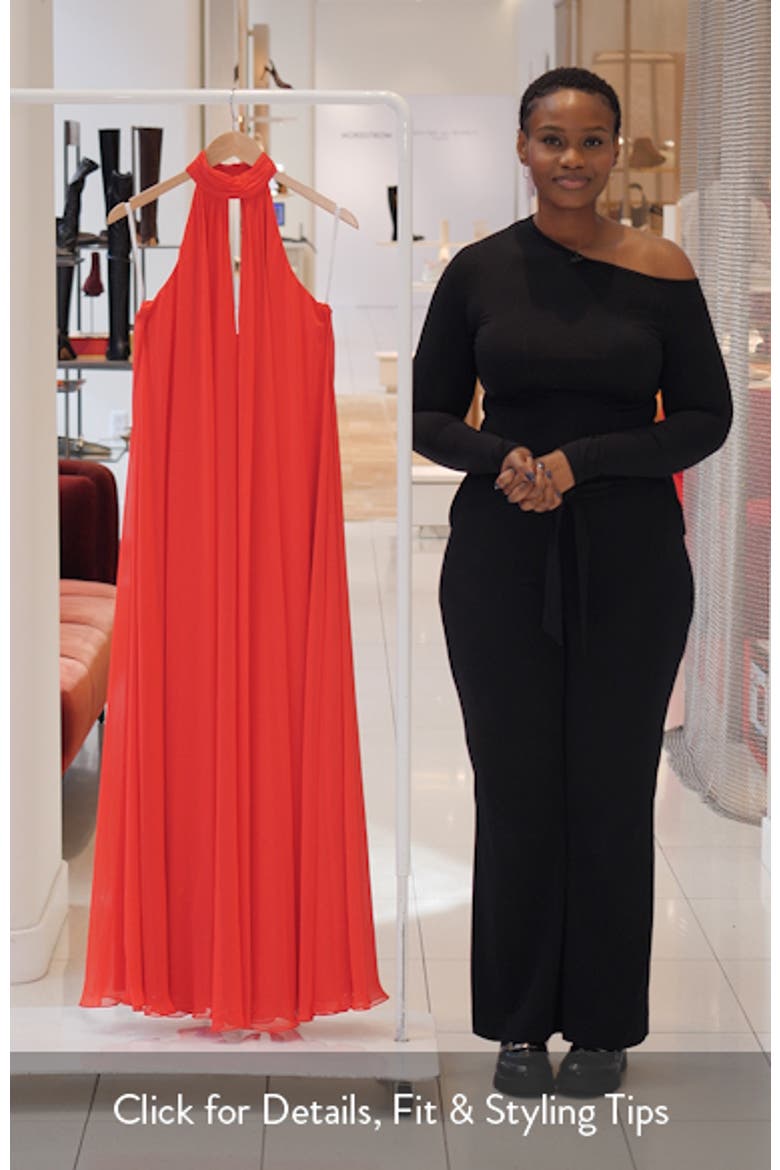 Lina Halter Neck Maxi Gown video