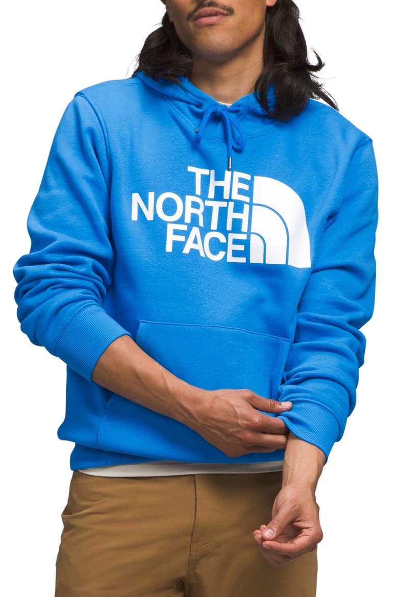 Half Dome Graphic Pullover Hoodie, Main, color, OPTIC BLUE/ TNF WHITE