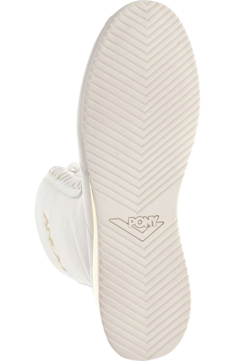 PONY KO-80 Extra High Sneakers, Alternate, color, Snow White/Gold