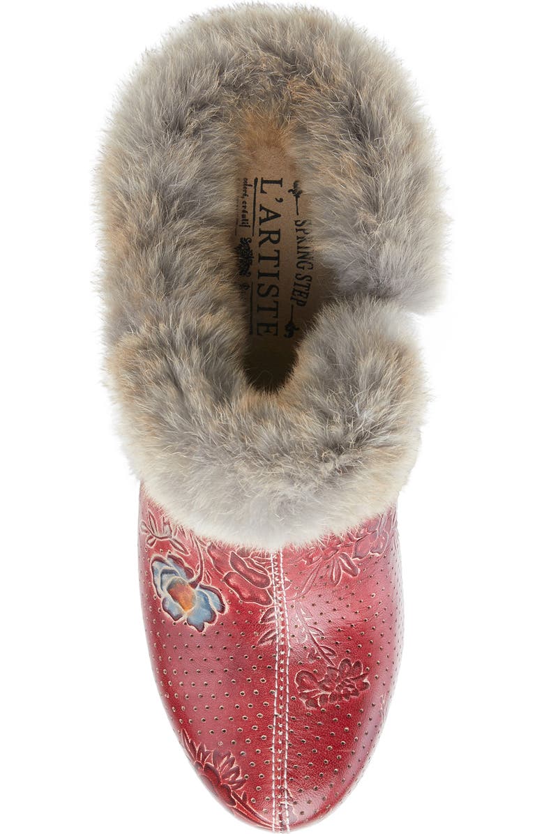 L'Artiste by Spring Step Janis Faux Fur Lined Clog, Alternate, color,
