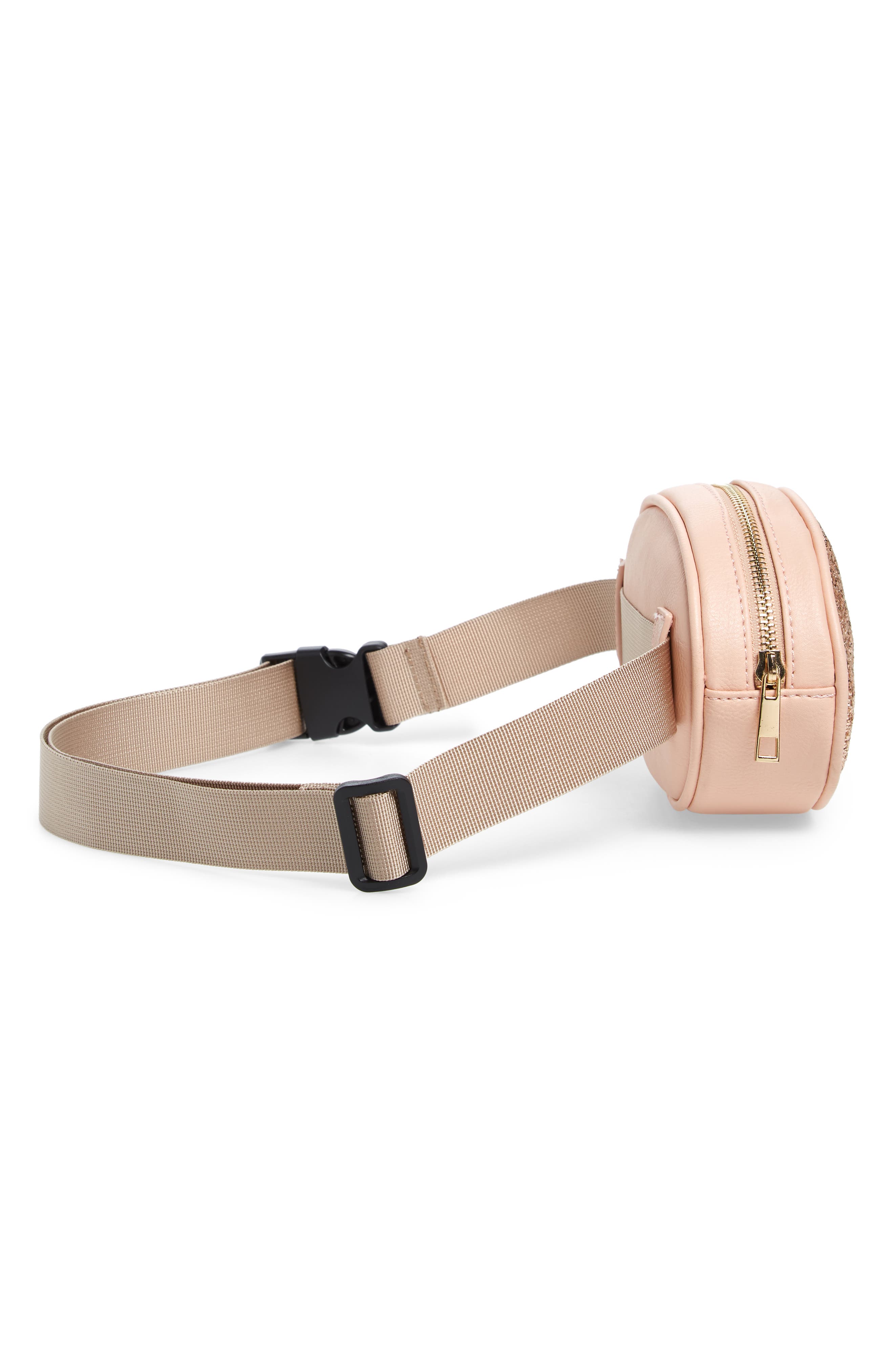 OMG Accessories OMG Glitter Belt Bag, Alternate, color, 