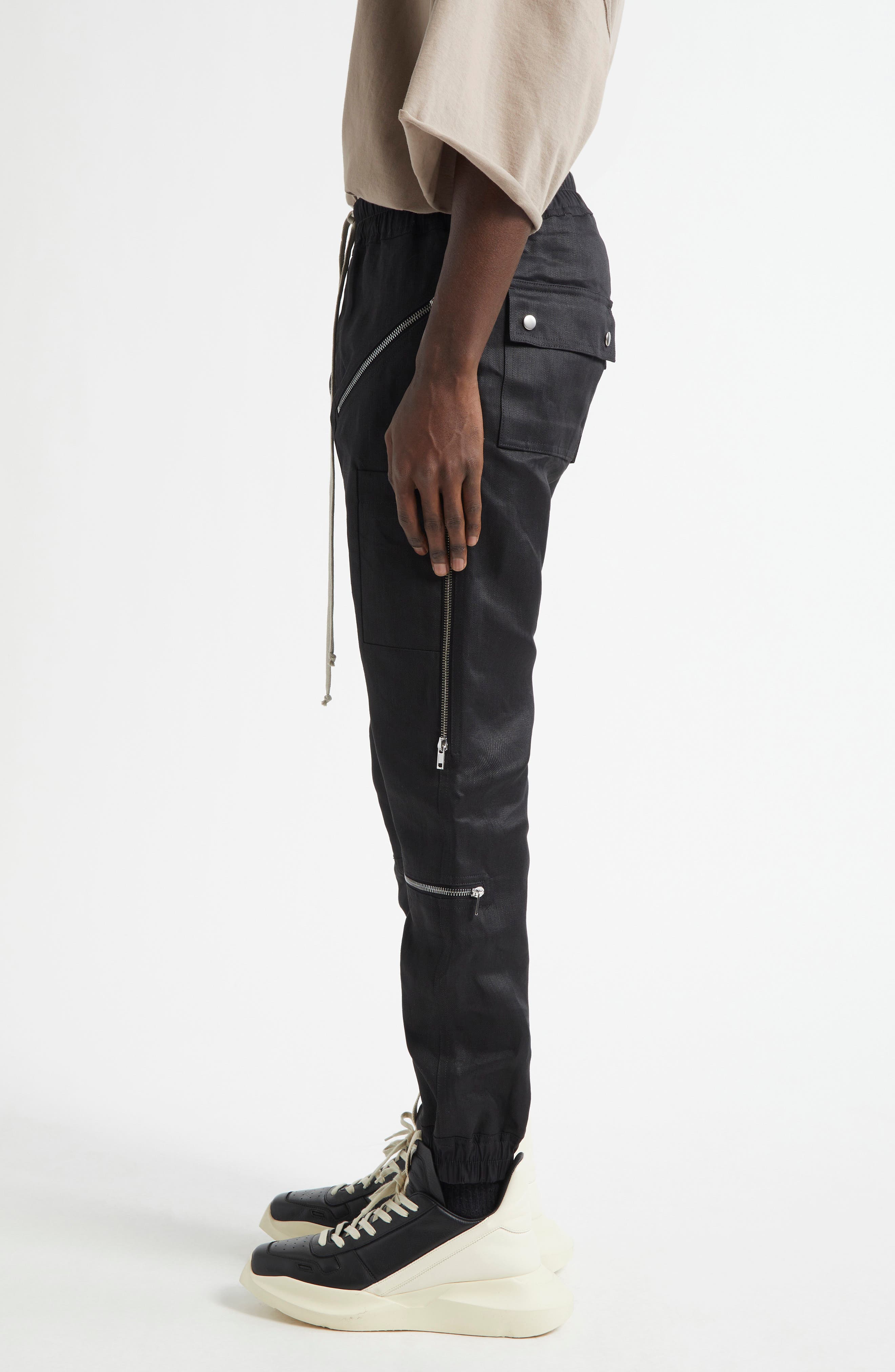 Rick Owens Headon Zipper Linen Jeans (Men) | Nordstromrack