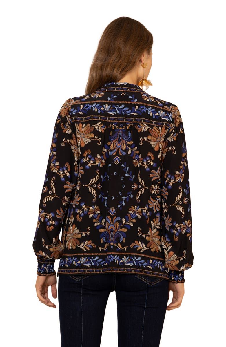 Hale Bob Avalynn Silk Top, Alternate, color, 