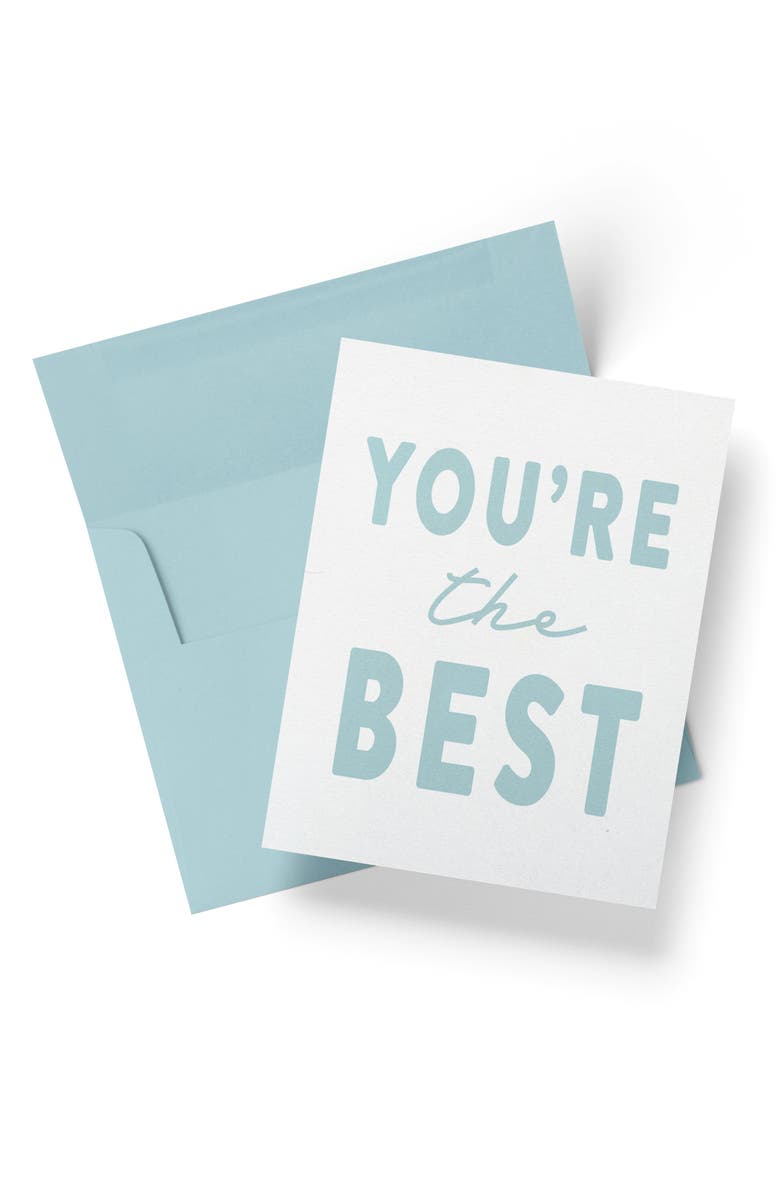 Joy Paper Co. Blue You re the Best Boxed Set of 8 Cards, Main, color, 